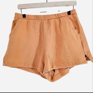 Aerie Tan Orange Stretch Cotton Sweat Shorts Medium Like New